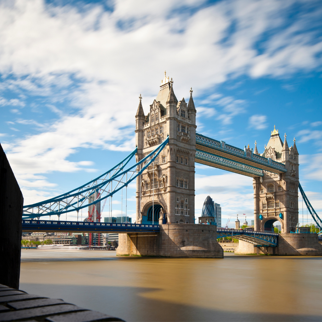 Tower Bridge over the River Thames in London, header image for the Great Britain firm reports