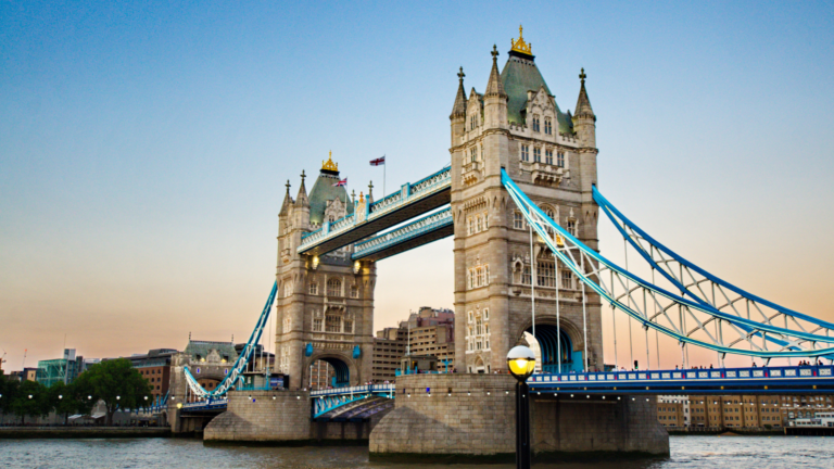 Tower Bridge in London at dusk, the host city of INTA 2026